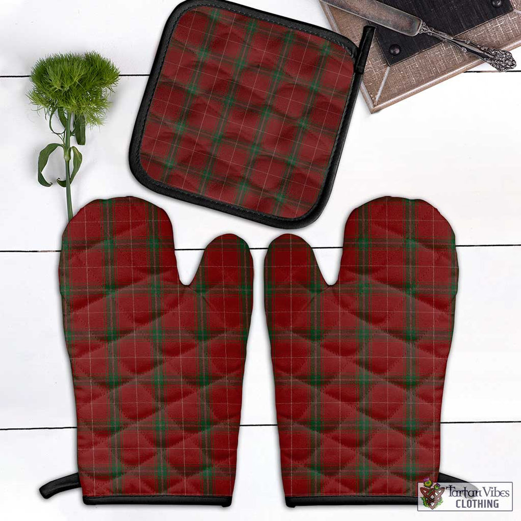 Carruthers Tartan Combo Oven Mitt & Pot-Holder Combo 1 Oven Mitt & 1 Pot-Holder Black - Tartan Vibes Clothing