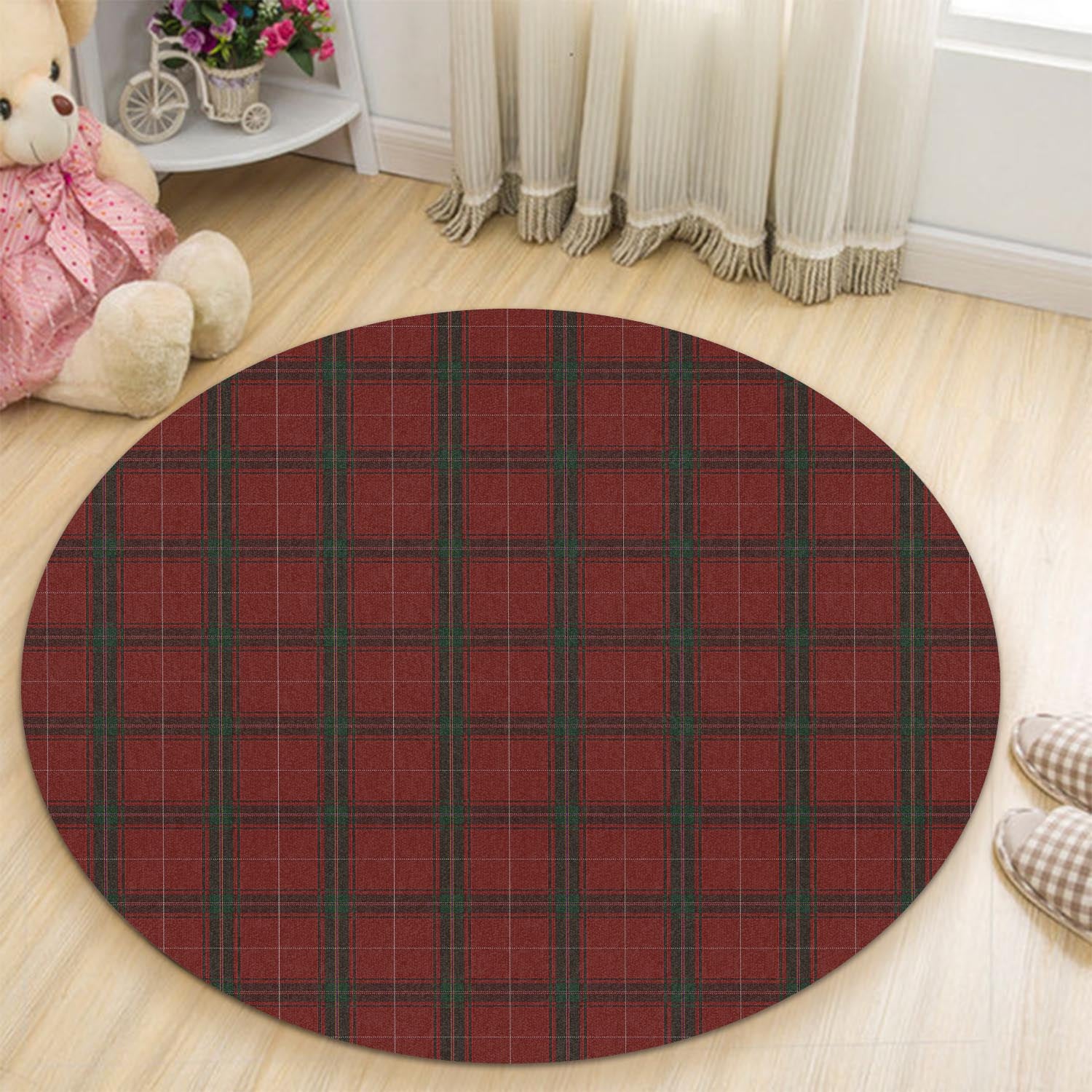 Carruthers Tartan Round Rug - Tartanvibesclothing