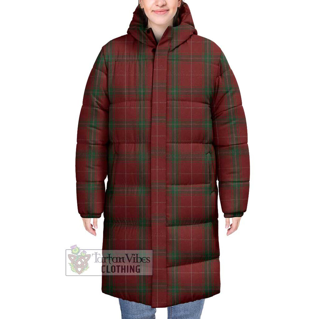 Tartan Vibes Clothing Carruthers Tartan Long Down Jacket