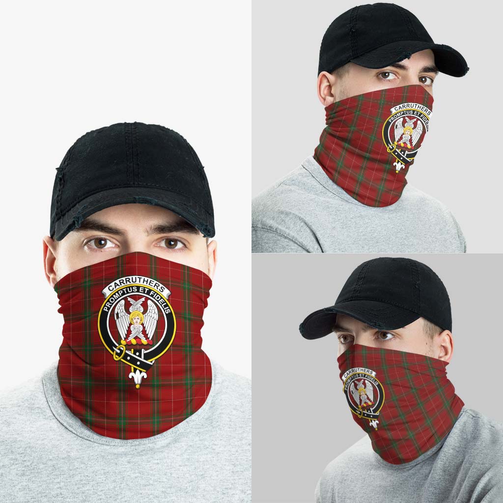 Carruthers Tartan Neck Gaiters, Tartan Bandanas, Tartan Head Band with Family Crest