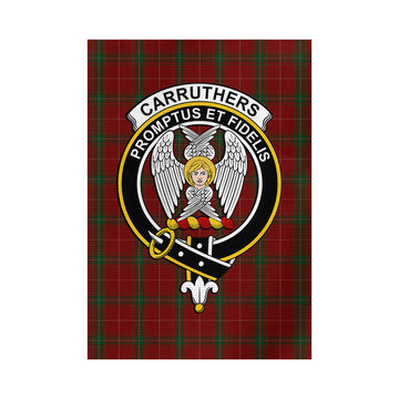 Carruthers Tartan Garden Flag with Family Crest - Tartan Vibes Clothing