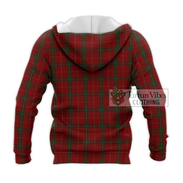 Carruthers Tartan Knitted Hoodie with Family Crest DNA In Me Style