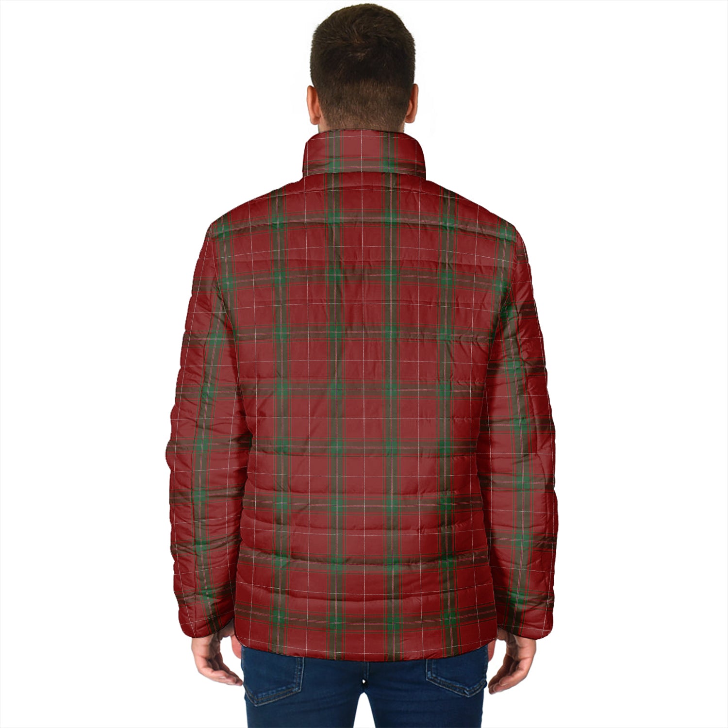 Carruthers Tartan Padded Jacket with Family Crest - Tartan Vibes Clothing