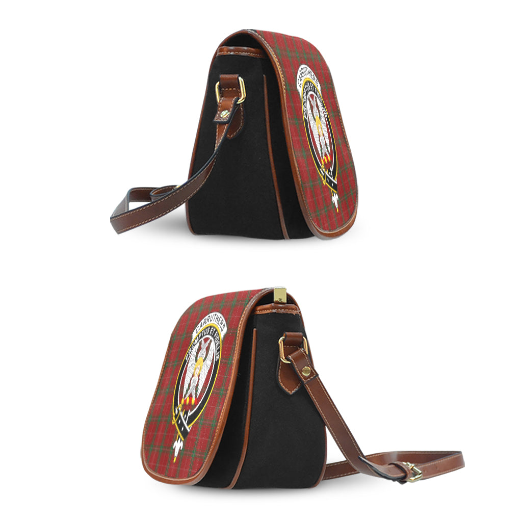 Carruthers Tartan Saddle Bag with Family Crest - Tartan Vibes Clothing