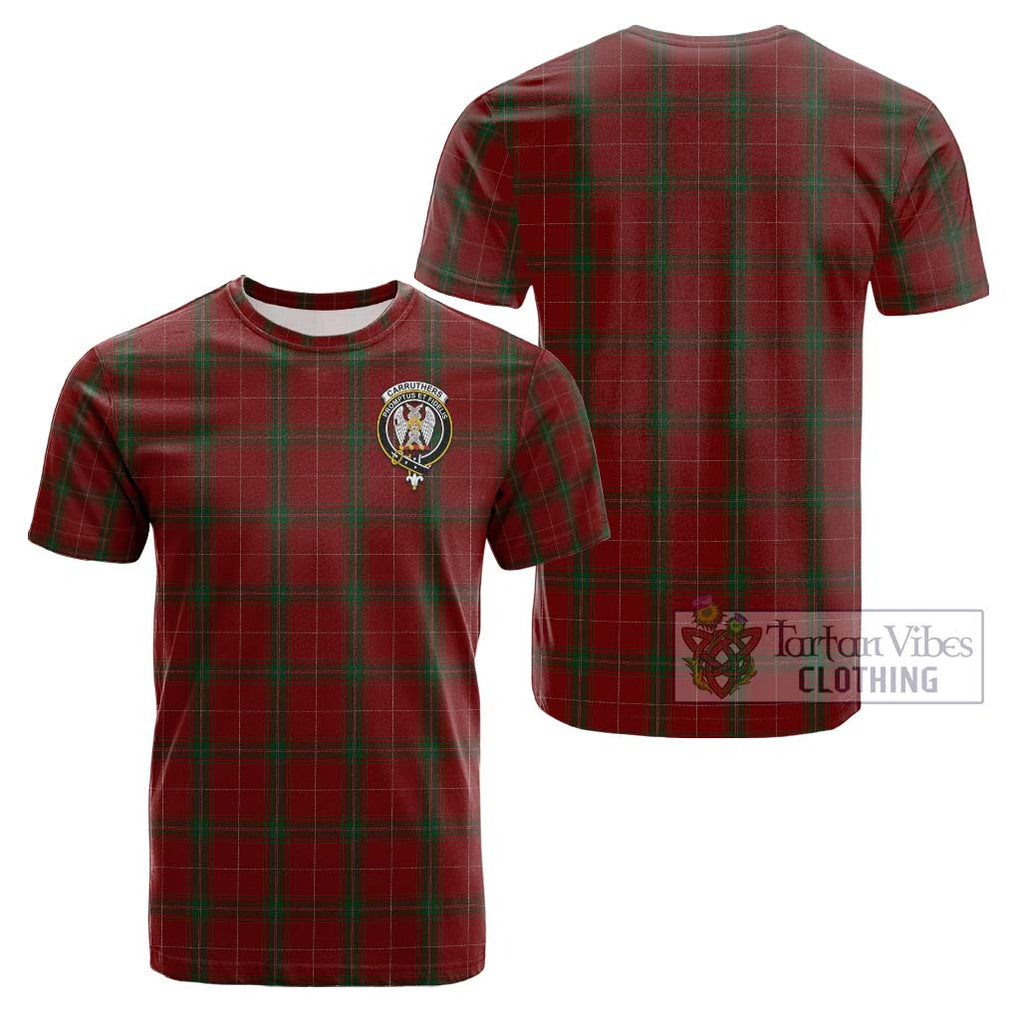 Carruthers Tartan Cotton T-Shirt with Family Crest Kid's Shirt - Tartanvibesclothing Shop