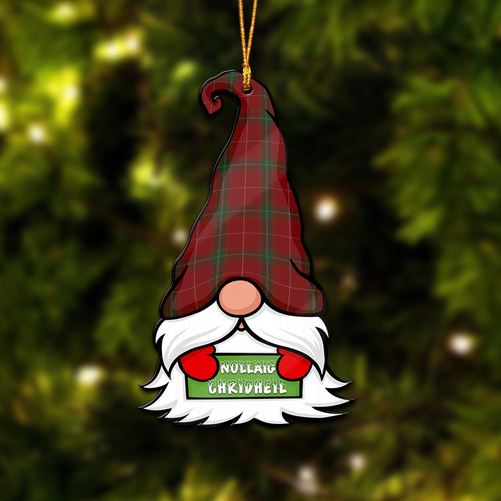 Carruthers Gnome Christmas Ornament with His Tartan Christmas Hat - Tartan Vibes Clothing