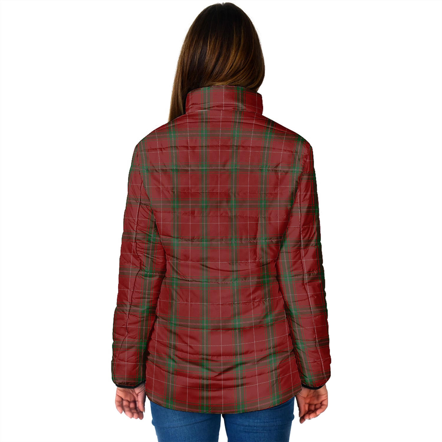 Carruthers Tartan Padded Jacket with Family Crest - Tartan Vibes Clothing