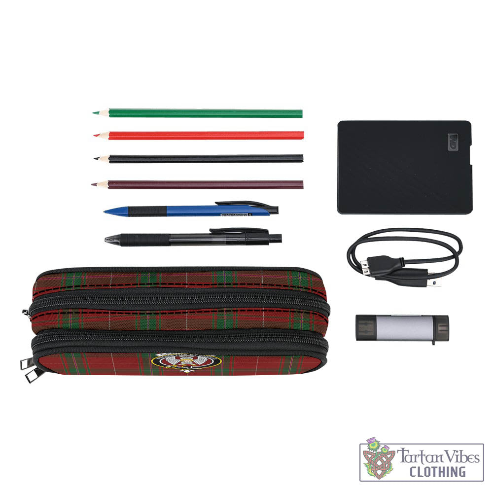 Tartan Vibes Clothing Carruthers Tartan Pen and Pencil Case with Family Crest