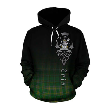 Carson Irish Clan Cotton Hoodie with Coat of Arms Erin Go Bragh Celtic Inspired Pullover Hoodie XS - Tartan Vibes Clothing