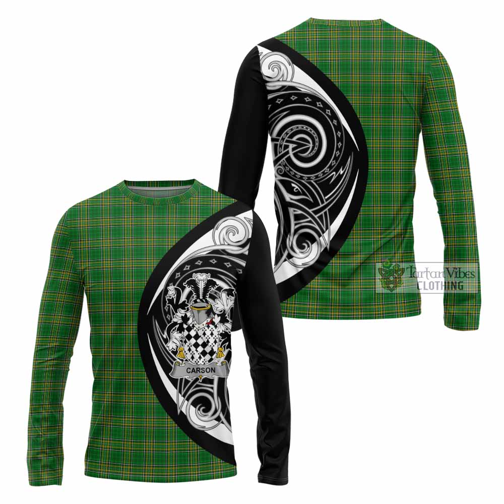 Carson Irish Clan Long Sleeve T-Shirt Celtic Circle Style - Tartan Vibes Clothing