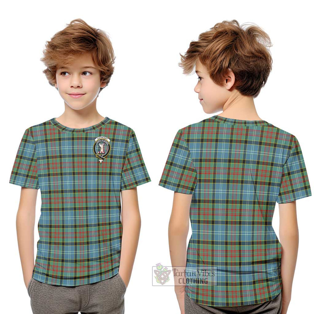 Cathcart Tartan Kid T-Shirt with Family Crest Youth XL Size14 - Tartanvibesclothing Shop