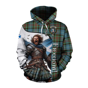 Cathcart Crest Tartan Cotton Hoodie Inspired by the Freedom of Scottish Warrior