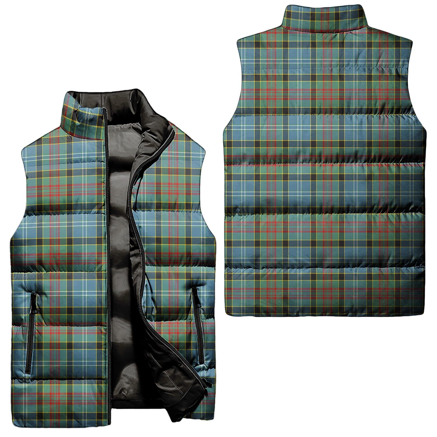 Cathcart Tartan Sleeveless Puffer Jacket Unisex - Tartanvibesclothing