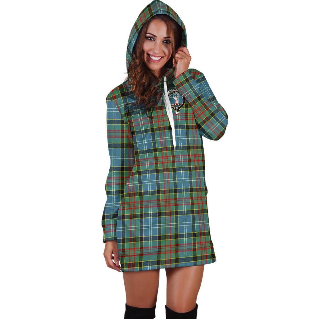 Cathcart Tartan Hoodie Dress with Family Crest - Tartan Vibes Clothing