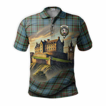 Cathcart Tartan Family Crest Polo Shirt with Scottish Ancient Castle Style Kid - Tartan Vibes Clothing