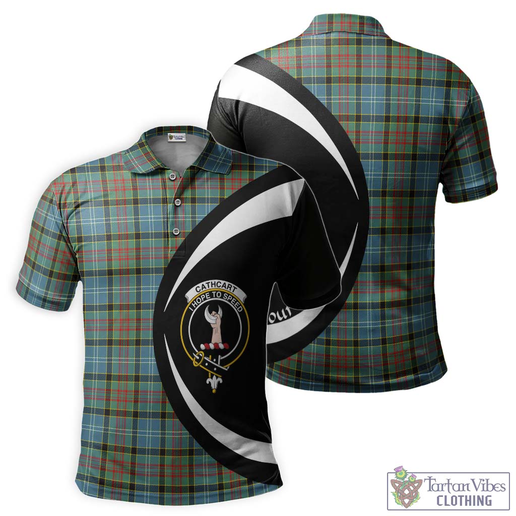 Cathcart Tartan Men's Polo Shirt with Family Crest Circle Style Kid - Tartan Vibes Clothing