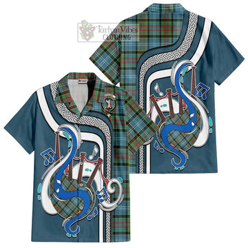 Cathcart Tartan Short Sleeve Button Shirt with Epic Bagpipe Style