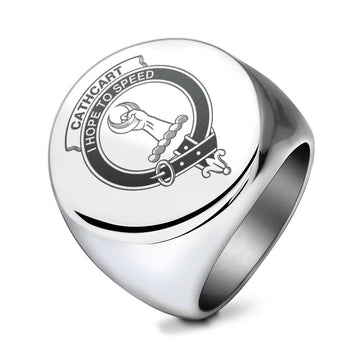 Cathcart Clan Crest Engraved Ring