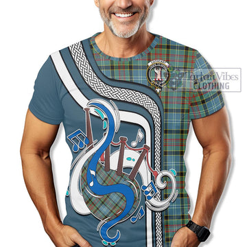 Cathcart Tartan T-Shirt with Epic Bagpipe Style