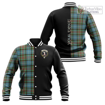 Cathcart Tartan Baseball Jacket with Family Crest and Half Of Me Style