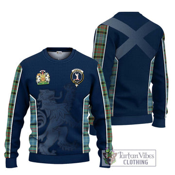 Cathcart Tartan Ugly Sweater with Family Crest and Lion Rampant Vibes Sport Style