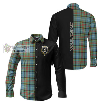 Cathcart Tartan Long Sleeve Button Shirt with Family Crest and Half Of Me Style