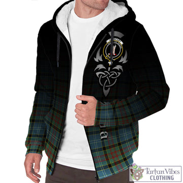 Cathcart Tartan Sherpa Hoodie Featuring Alba Gu Brath Family Crest Celtic Inspired