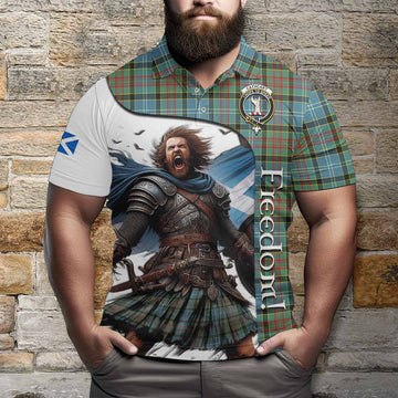 Cathcart Crest Tartan Polo Shirt Inspired by the Freedom of Scottish Warrior