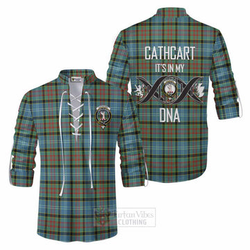 Cathcart Tartan Ghillie Kilt Shirt with Family Crest DNA In Me Style