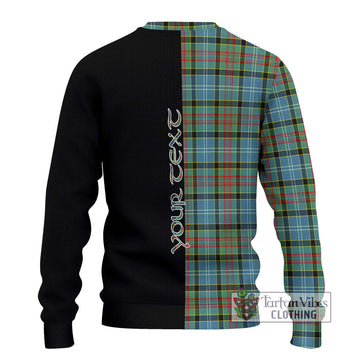 Cathcart Tartan Ugly Sweater with Family Crest and Half Of Me Style