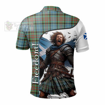 Cathcart Crest Tartan Polo Shirt Inspired by the Freedom of Scottish Warrior