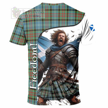 Cathcart Crest Tartan T-Shirt Inspired by the Freedom of Scottish Warrior