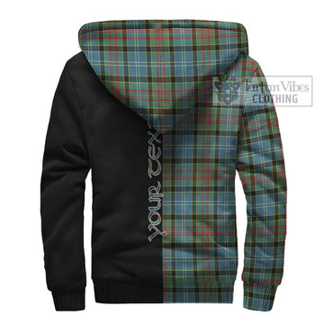 Cathcart Tartan Sherpa Hoodie with Family Crest and Half Of Me Style