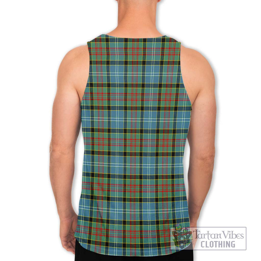 Cathcart Tartan Men's Tank Top with Family Crest DNA In Me Style - Tartanvibesclothing Shop