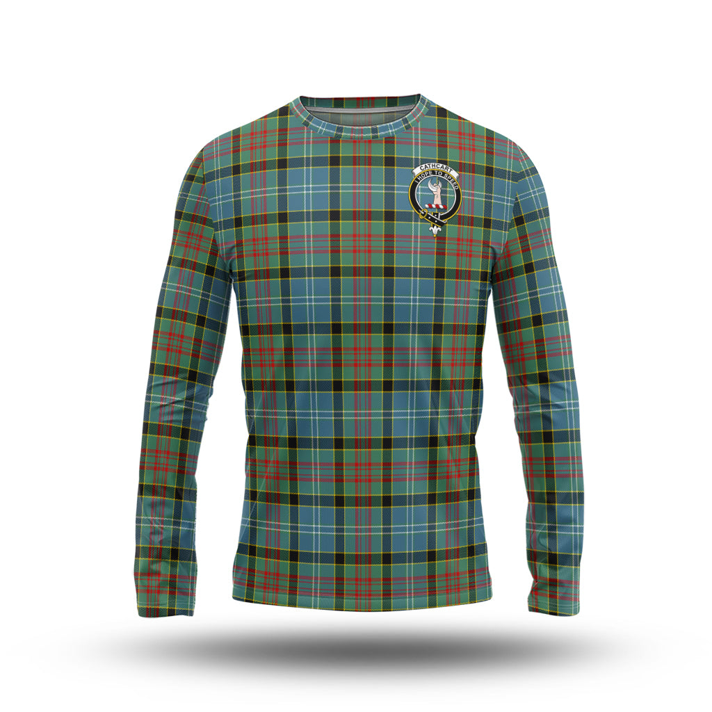 cathcart-tartan-long-sleeve-t-shirt-with-family-crest