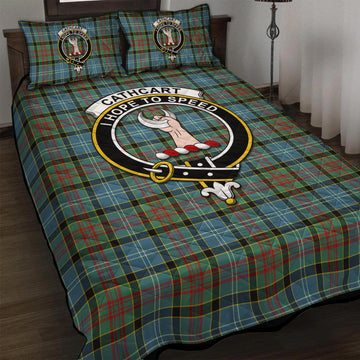 Cathcart Tartan Quilt Bed Set with Family Crest