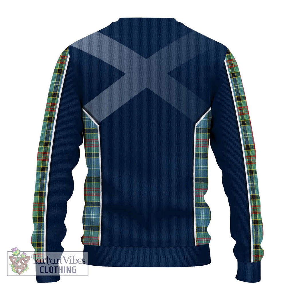 Cathcart Tartan Knitted Sweater with Family Crest and Lion Rampant Vibes Sport Style - Tartan Vibes Clothing