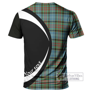 Cathcart Tartan T-Shirt with Family Crest Circle Style