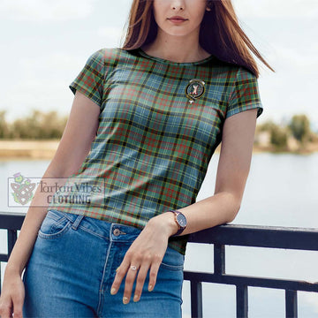 Cathcart Tartan Cotton T-Shirt with Family Crest