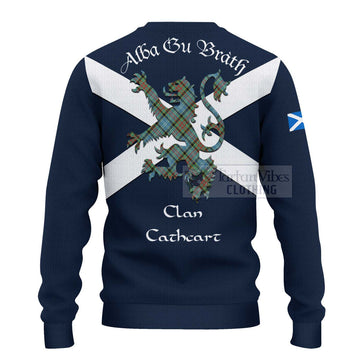 Cathcart Tartan Lion Rampant Ugly Sweater Proudly Display Your Heritage with Alba Gu Brath and Clan Name