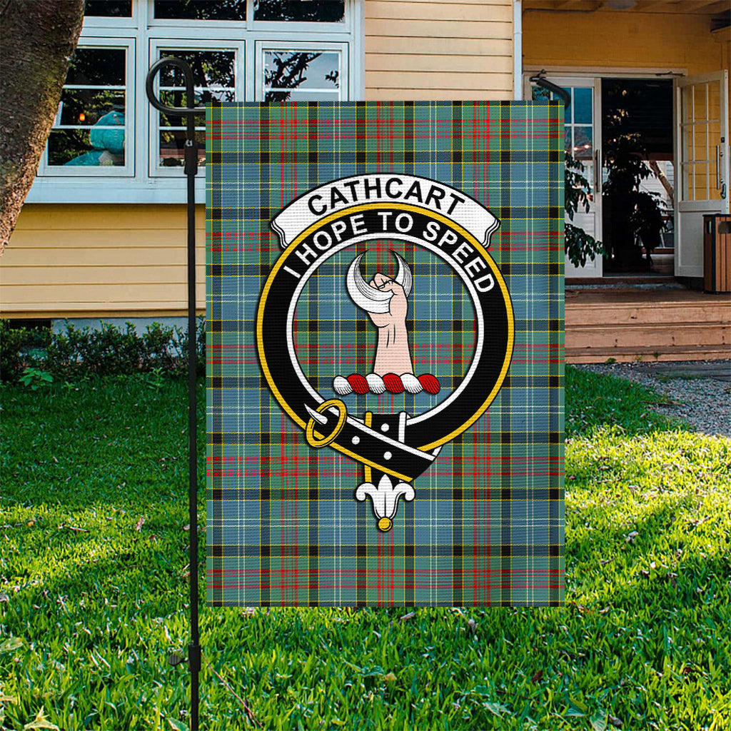 Cathcart Tartan Flag with Family Crest - Tartan Vibes Clothing