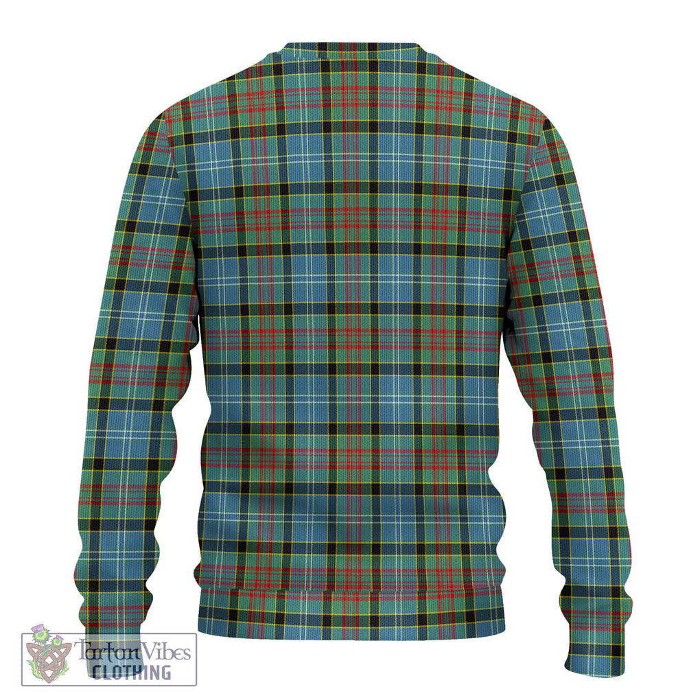 Cathcart Tartan Knitted Sweater with Family Crest DNA In Me Style - Tartanvibesclothing Shop