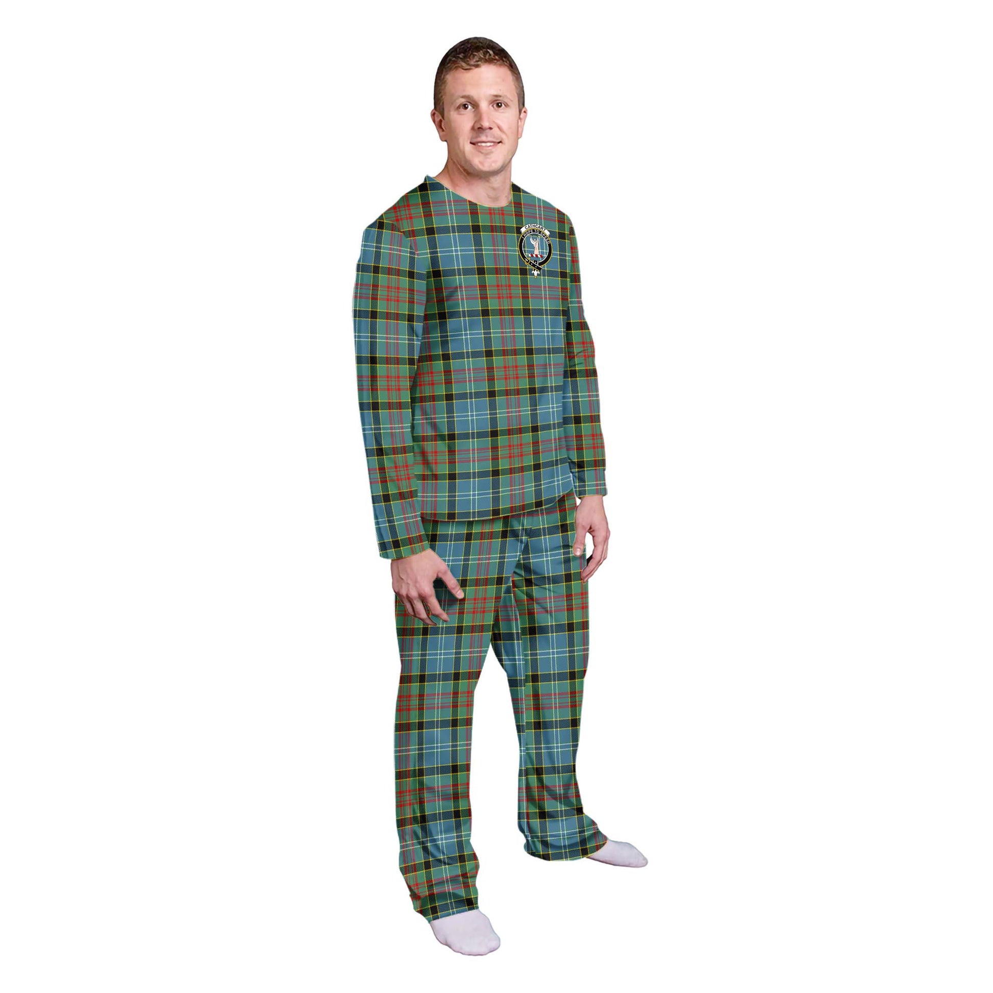 Cathcart Tartan Pajamas Family Set with Family Crest - Tartan Vibes Clothing