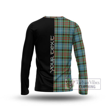 Cathcart Tartan Long Sleeve T-Shirt with Family Crest and Half Of Me Style