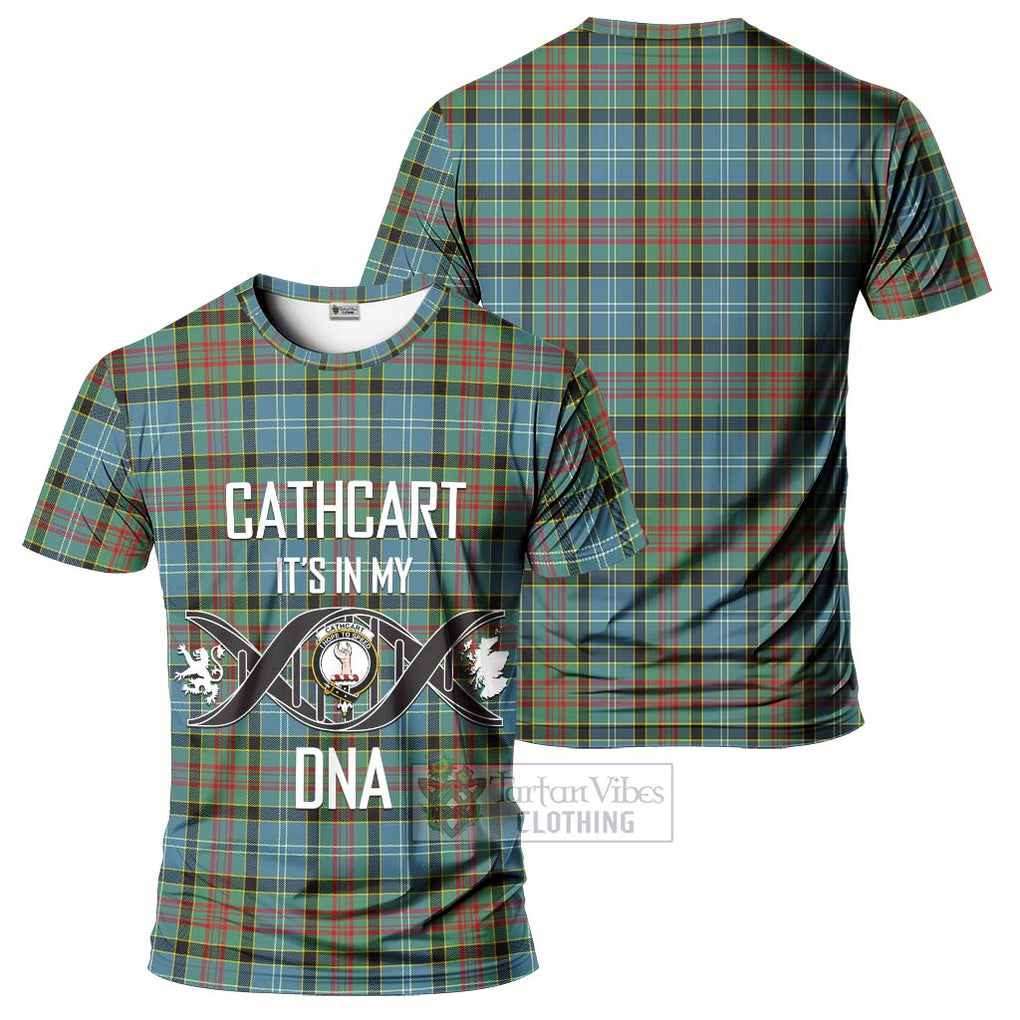 Cathcart Tartan T-Shirt with Family Crest DNA In Me Style - Tartan Vibes Clothing