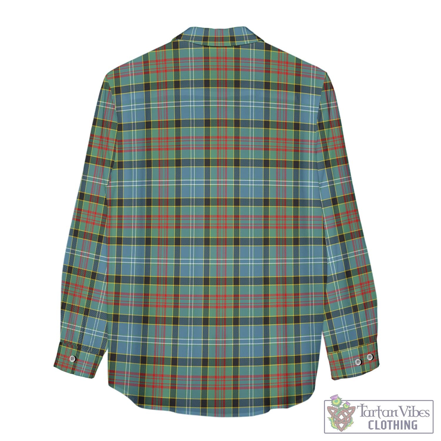 Tartan Vibes Clothing Cathcart Tartan Womens Casual Shirt with Family Crest