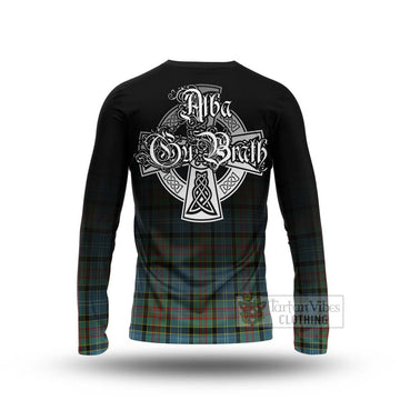 Cathcart Tartan Long Sleeve T-Shirt Featuring Alba Gu Brath Family Crest Celtic Inspired