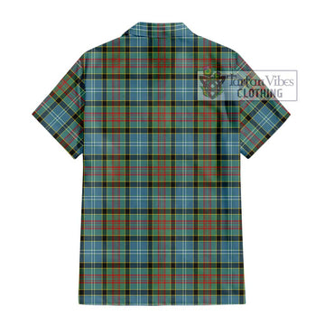 Cathcart Tartan Short Sleeve Button Shirt with Family Crest DNA In Me Style