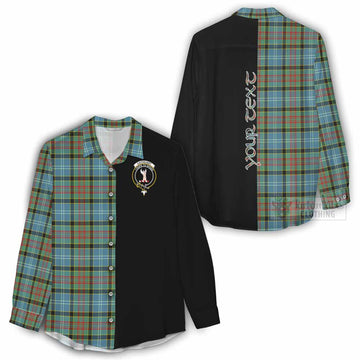 Cathcart Tartan Women's Casual Shirt with Family Crest and Half Of Me Style