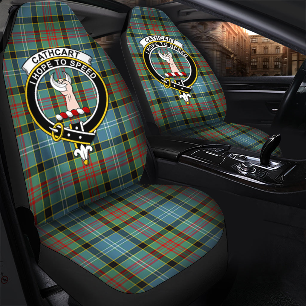 Cathcart Tartan Car Seat Cover with Family Crest - Tartanvibesclothing